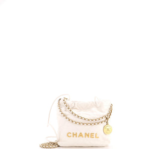 Chanel 22 Chain Hobo Quilted Calfskin Mini - view 1