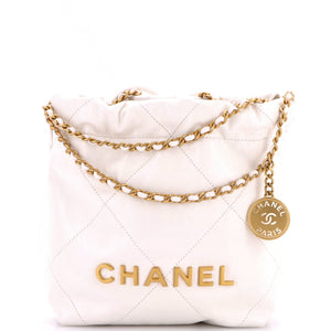 Chanel 22 Chain Hobo Quilted Calfskin Mini - view 1