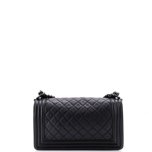 Chanel So Black Boy Flap Bag Quilted Lambskin Old Medium - view 3