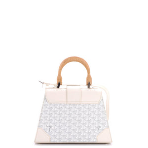 Goyard Saigon Top Handle Bag Coated Canvas with Leather PM - view 3