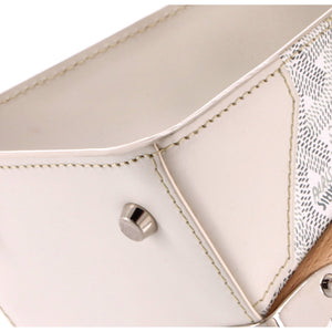 Goyard Saigon Top Handle Bag Coated Canvas with Leather PM - view 6