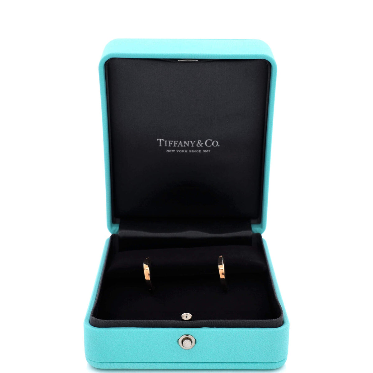 Lock Earrings 18K Rose Gold with Diamonds