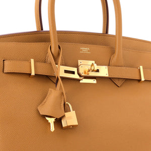 Hermes Birkin Handbag Sesame Epsom with Gold Hardware 30 - view 7