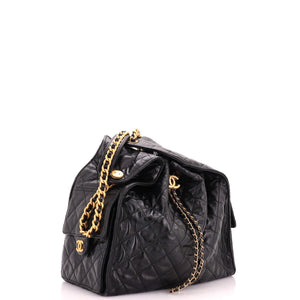 Chanel 25 Hobo Bag Quilted Shiny Crumpled Calfskin Medium - view 2