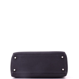Hermes Kelly Handbag Noir Togo with Palladium Hardware 28 - view 5
