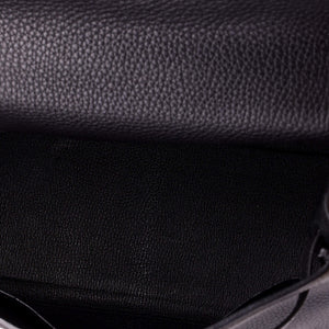 Hermes Kelly Handbag Noir Togo with Palladium Hardware 28 - view 6