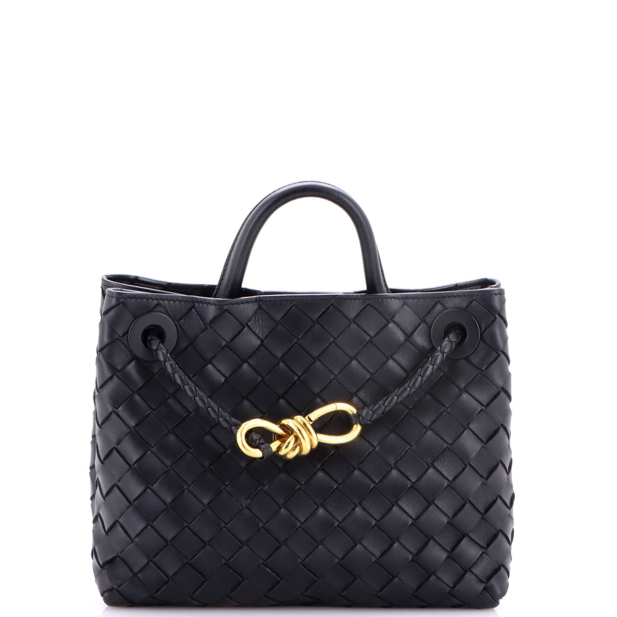 Andiamo Top Handle Bag Intrecciato Nappa Small