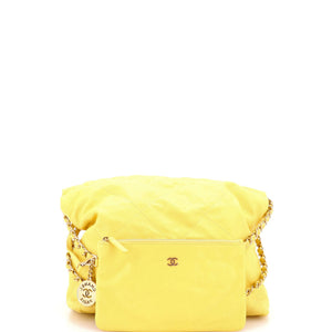 Chanel 22 Chain Hobo Quilted Caviar Small - view 2