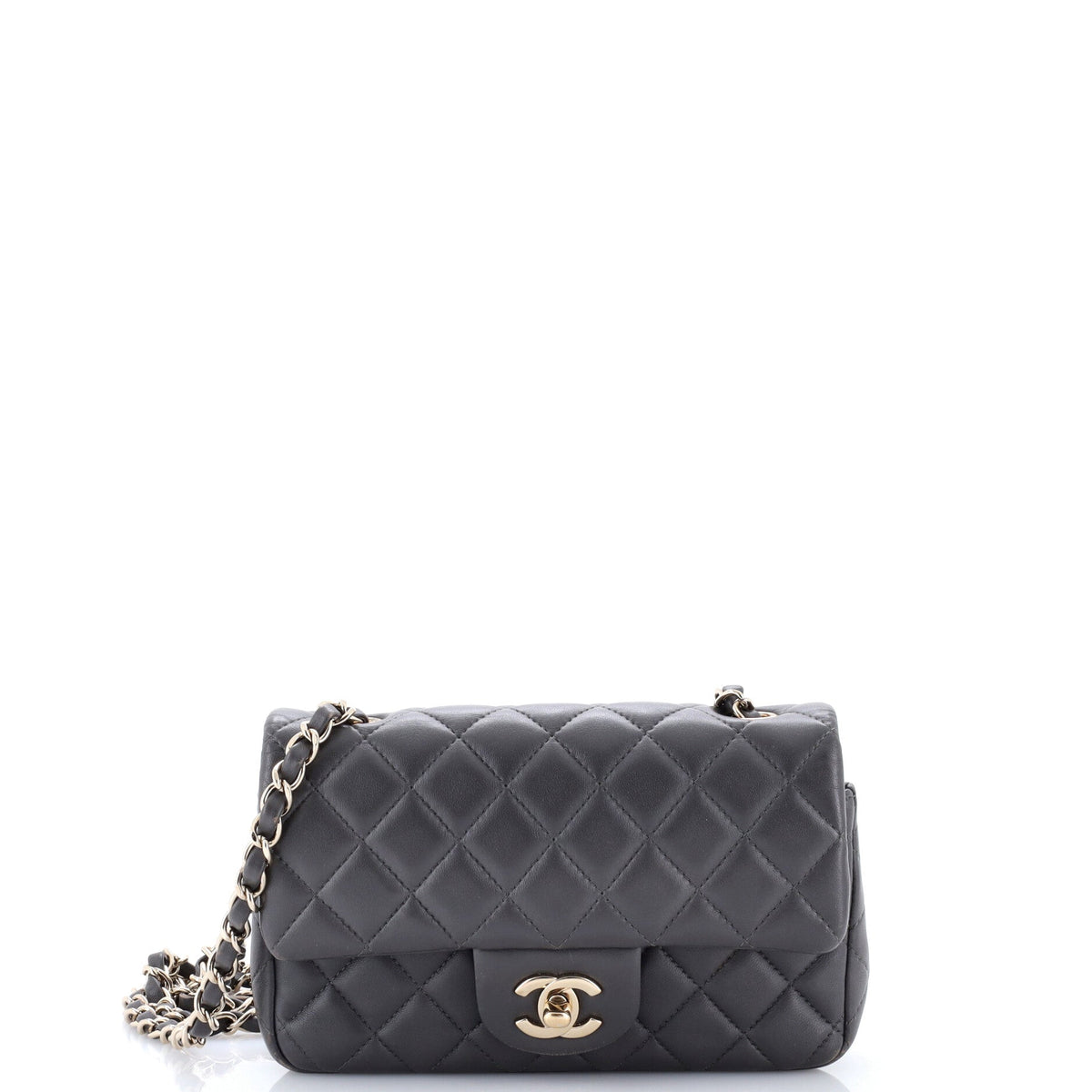 Chanel Classic Single Flap Bag Quilted Lambskin Mini