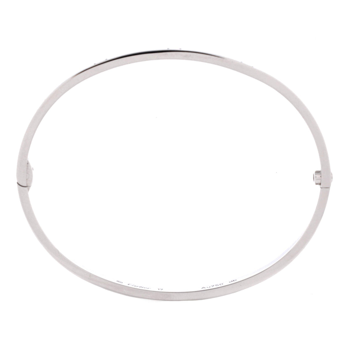Cartier Love Bracelet 18K White Gold Small 17 – view 3