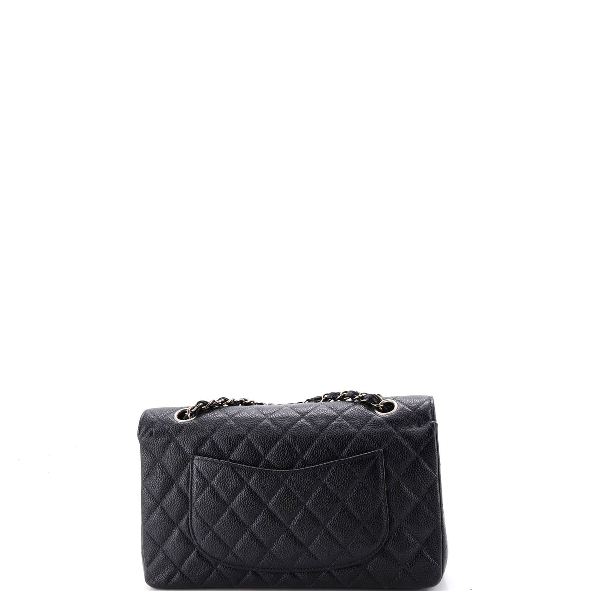 Vintage Classic Double Flap Bag Quilted Caviar Medium
