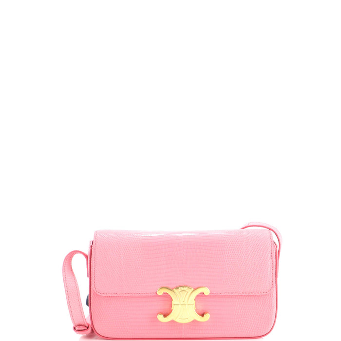 Celine Claude Shoulder Bag Lizard