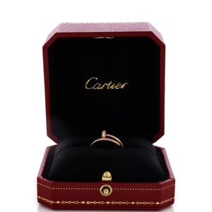 Cartier Juste un Clou Paved Ring 18K Rose Gold with Diamonds Small - view 2