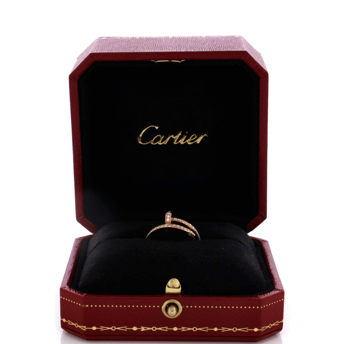 Cartier Juste un Clou Paved Ring 18K Rose Gold with Diamonds Small – view 2