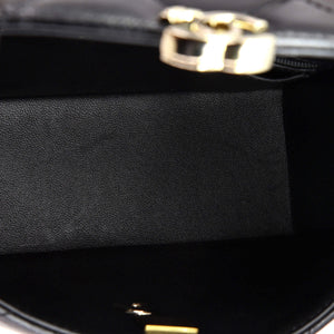 Chanel CC Top Handle Flap Vanity Case Quilted Shiny Aged Calfskin Small - view 5