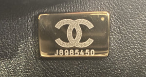 Chanel CC Top Handle Flap Vanity Case Quilted Shiny Aged Calfskin Small - view 8