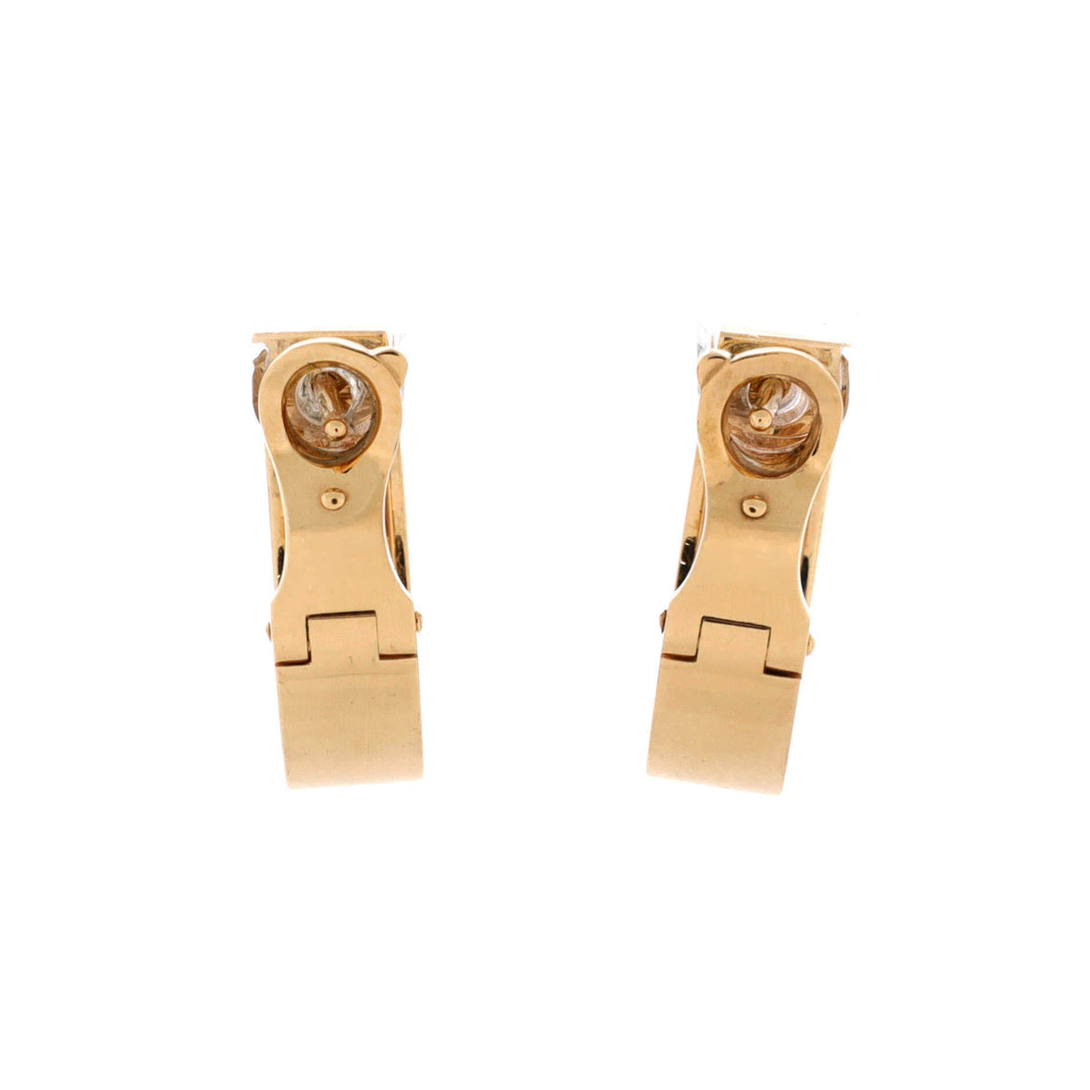 Cartier LOVE French Clip Hoop Earrings 18K Yellow Gold 5.5 – view 3