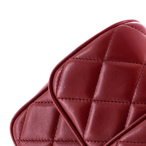 Chanel CC Tab Flap Shoulder Bag Quilted Lambskin Mini - view 6