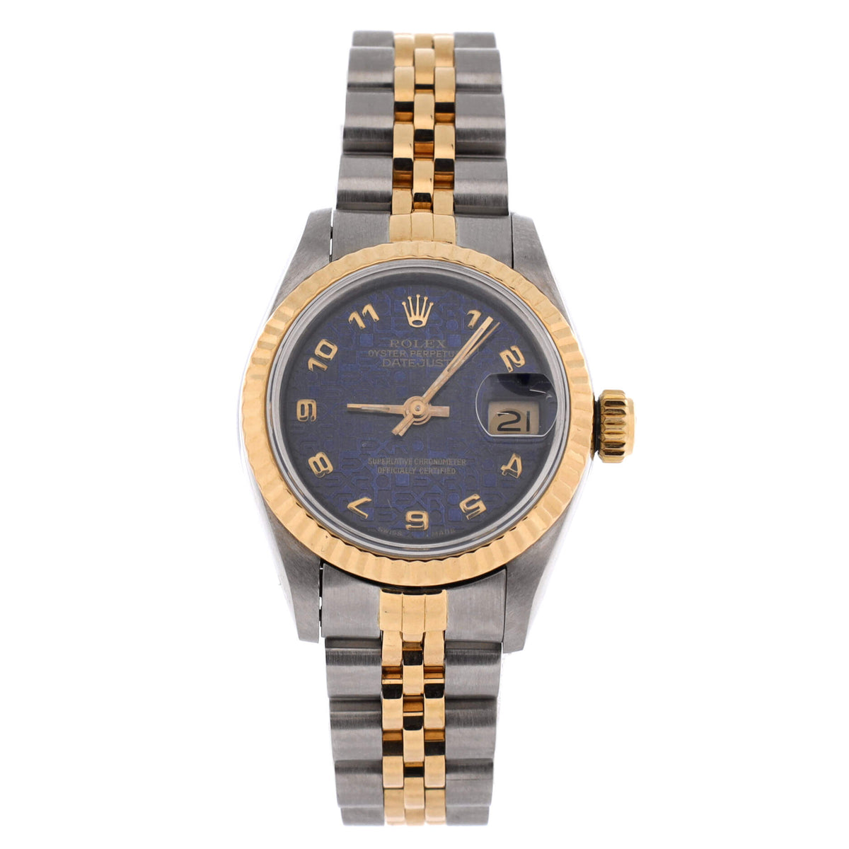Oyster Perpetual Datejust Automatic Watch Stainless Steel and Yellow Gold 26