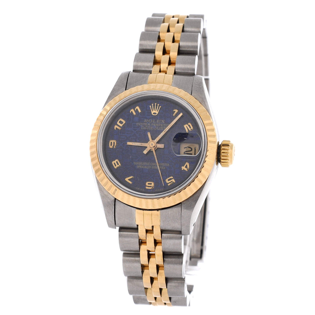 Oyster Perpetual Datejust Automatic Watch Stainless Steel and Yellow Gold 26