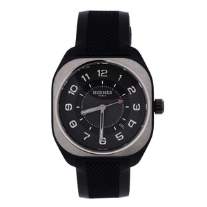 Hermes H08 Automatic Watch Titanium and Rubber 39 - view 1