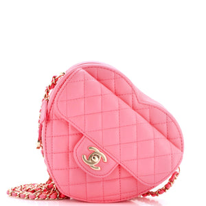 Chanel CC in Love Heart Bag Quilted Lambskin - view 1