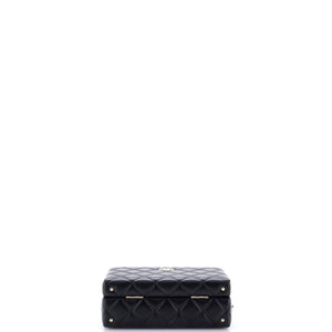 Chanel Top Handle Box Bag Quilted Lambskin Small - view 4