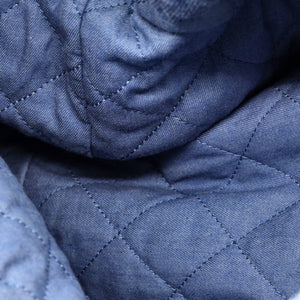 Chanel 22 Chain Hobo Quilted Denim Small - view 6