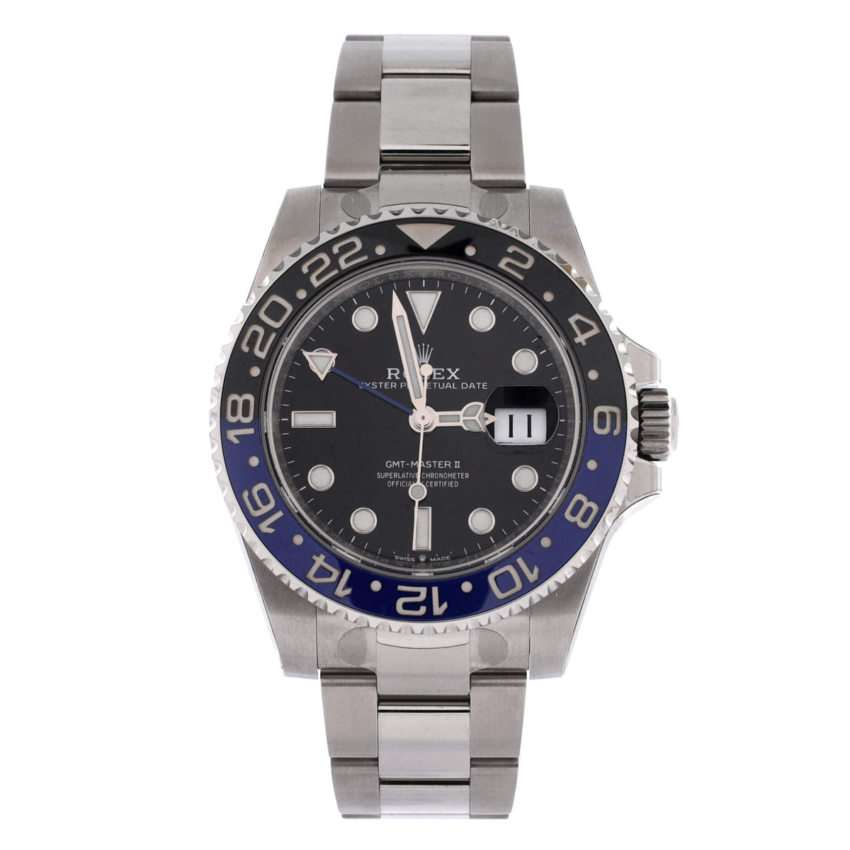 Oyster Perpetual Date GMT-Master II Batman Automatic Watch Stainless Steel and Cerachrom 40