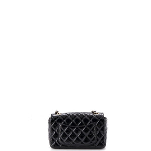 Chanel Classic Single Flap Bag Quilted Patent Mini - view 3