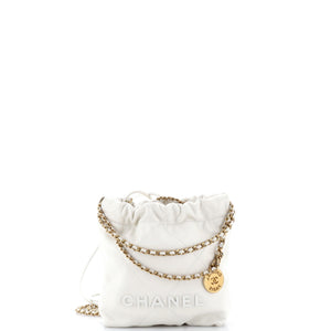 Chanel 22 Chain Hobo Quilted Caviar Mini - view 1