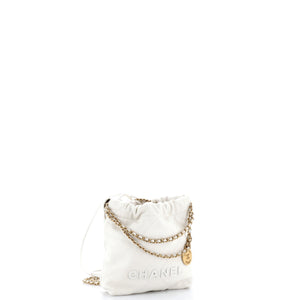 Chanel 22 Chain Hobo Quilted Caviar Mini - view 2