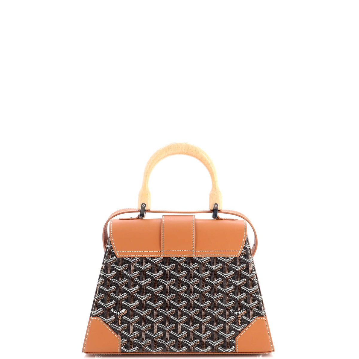 Saigon Top Handle Bag Coated Canvas with Leather PM
