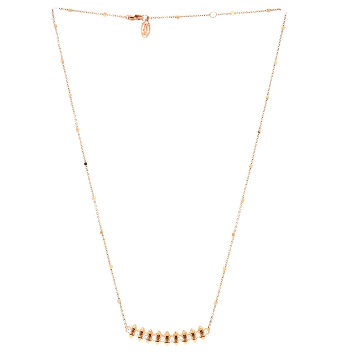 Clash de Cartier Pendant Necklace 18K Rose Gold with Diamonds – view 2