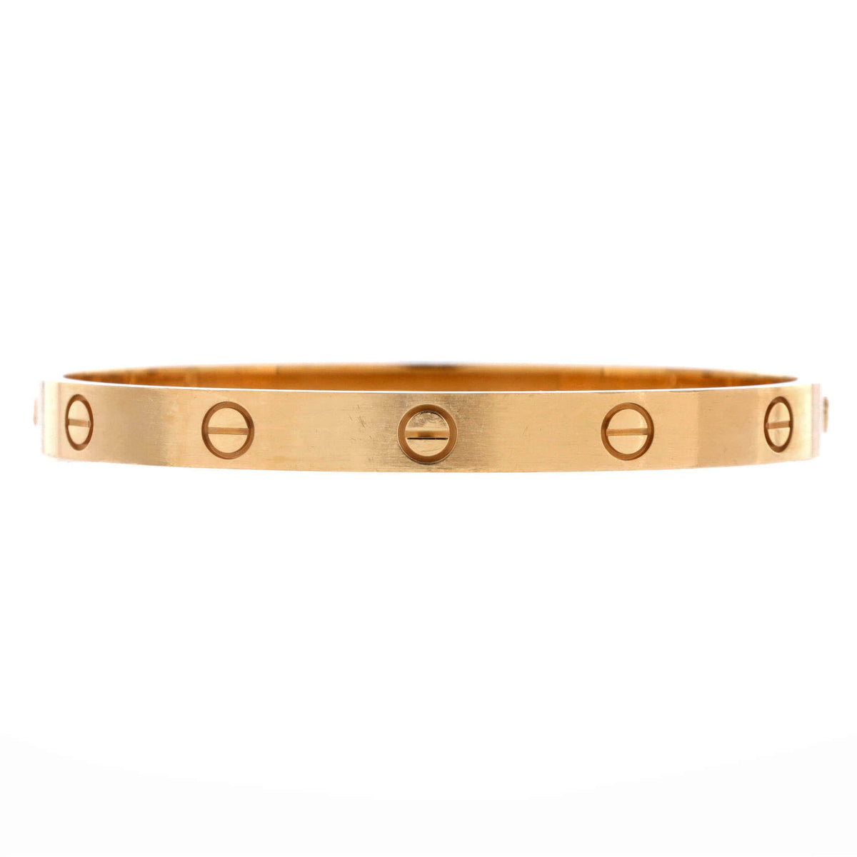 Cartier Love Bracelet Brushed 18K Yellow Gold