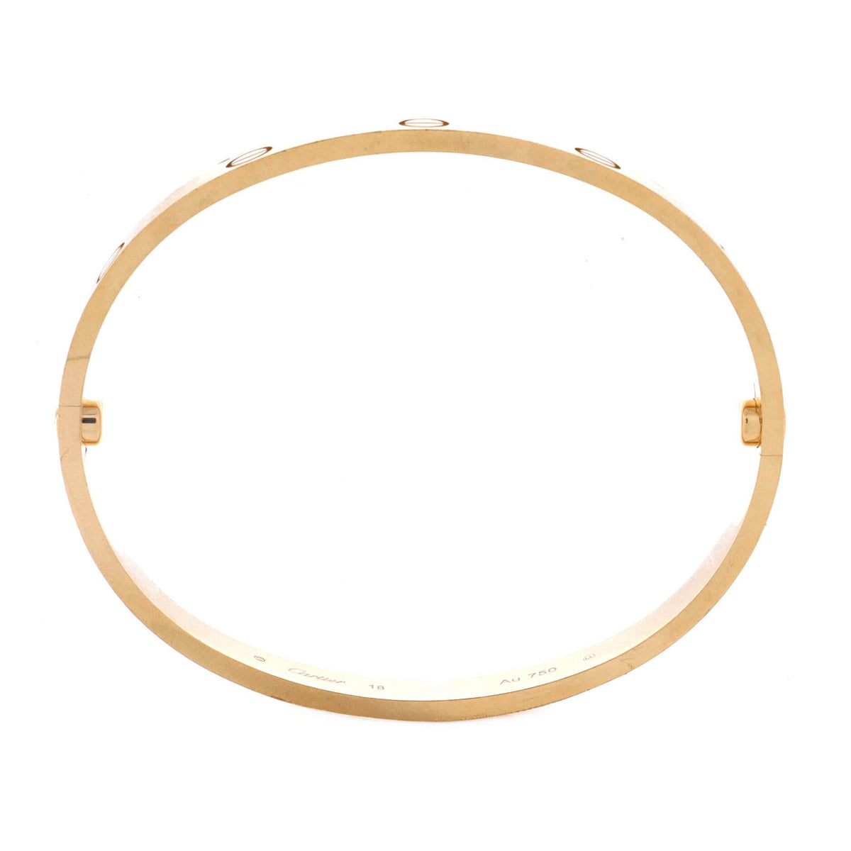 Cartier Love Bracelet Brushed 18K Yellow Gold – view 3