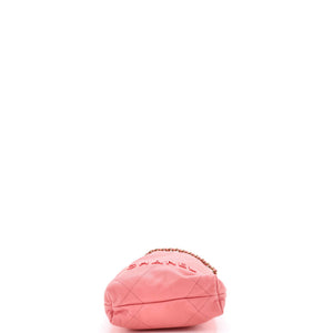 Chanel 22 Chain Hobo Quilted Caviar Mini - view 4