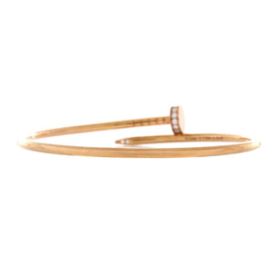 Cartier Juste un Clou Bracelet 18K Rose Gold with Diamonds Small - view 3