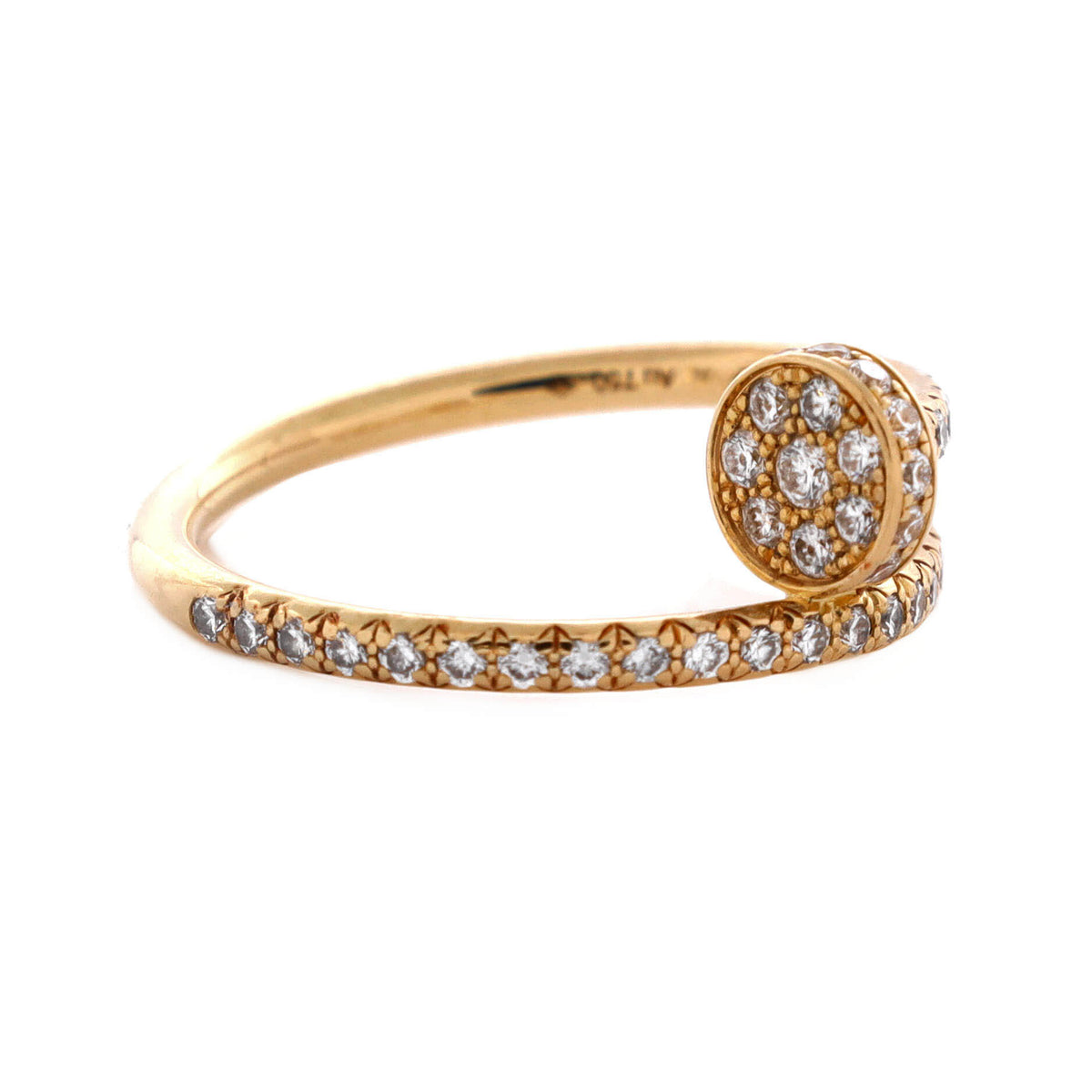 Cartier Juste un Clou Paved Ring 18K Yellow Gold with Diamonds Small – view 2