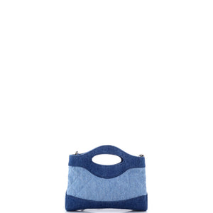 Chanel 31 Shopping Bag Clutch with Chain Quilted Denim Small - view 3