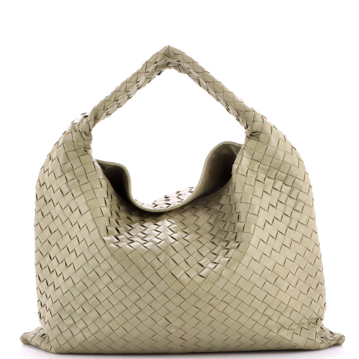 Bottega Veneta Hop Hobo Intrecciato Leather Large