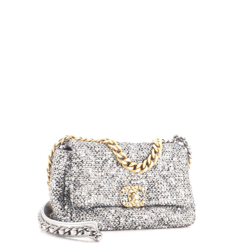 Chanel 19 Flap Bag Quilted Sequins Medium – view 2