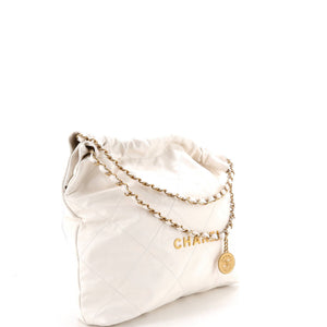 Chanel 22 Chain Hobo Quilted Calfskin Medium - view 3