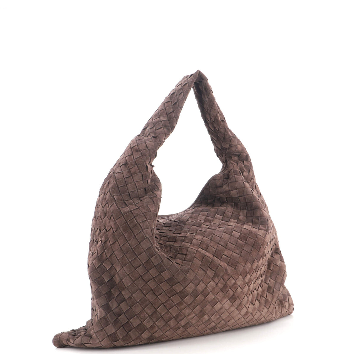 Hop Hobo Intrecciato Suede Large