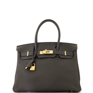 Hermes Birkin Handbag Ecorce Togo with Gold Hardware 30 - view 1
