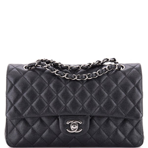 Chanel Classic Double Flap Bag Quilted Iridescent Caviar Medium - view 1