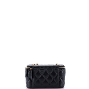 Chanel All Slide Long Vanity Case with Chain Quilted Lambskin Small - view 3