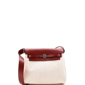Hermes Herbag Zip Toile and Leather 20 - view 1