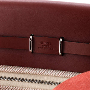 Hermes Herbag Zip Toile and Leather 20 - view 6