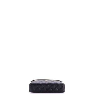Chanel Classic Top Handle Slim Vanity Case with Chain Quilted Caviar Small - view 4